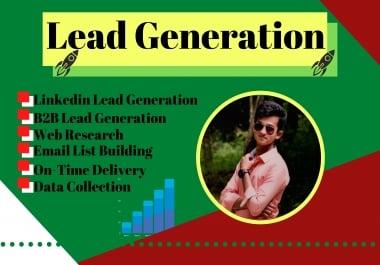 100 Targeted b2b lead generation and web research