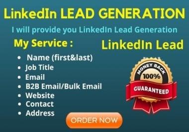 I will provide you LinkedIn Lead Generation