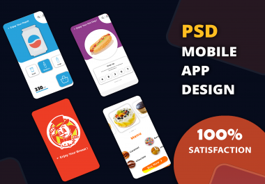 I Will design modern PSD mobile app UI, UX screen or app mockup