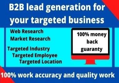 Do b2b lead generation for your targeted business
