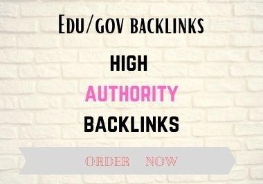 Build Exclusively 20 Edu/GOV high quality backlinks to rank your website