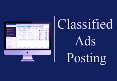 I Will Post Your 100 Ads To Top Classified Ad Posting Sites