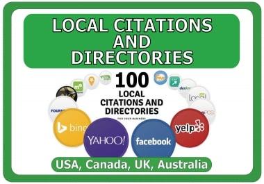 I will Manually Build Top 100 Local SEO Citations or Local Listing