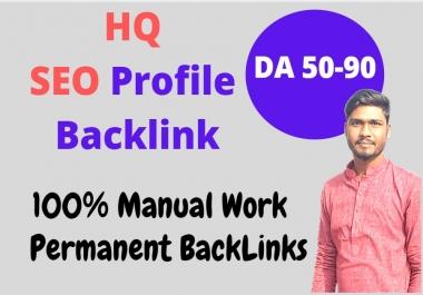 I Will Create Profile Backlinks with High DA/PA site for Boost your Website