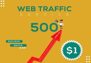 I will drive 500 traffic on your website in 2 days
