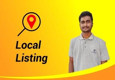 I will do 70+ Local Listing And Services For Your Business.