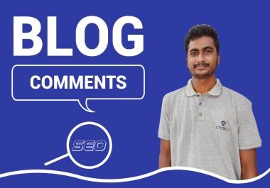 I will Create 100 High Authority Blog Comment Backlinks.