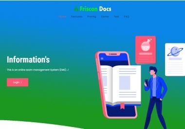 Online exam management system PHP website with mobile app