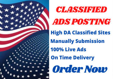 I Will Post Your Ads Manually on 50 Top Classified Ads Sites