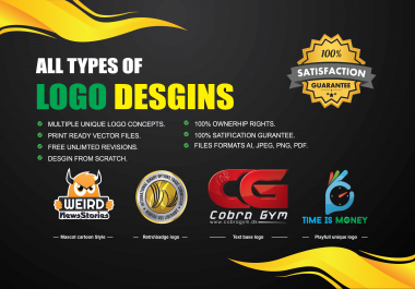 I will do professional logo designing for your business or brand
