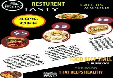 i will do poster, flyer, leaflet, banner or any graphic design