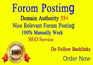 I will make 25 high quality forum posting