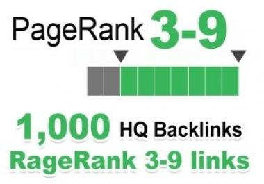 Provide 1000 HQ PR 3-9 backlinks