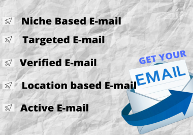 I will provide you 5000 verified niche based targeted E-mail list