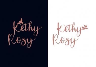 I will do eye catching signature logo