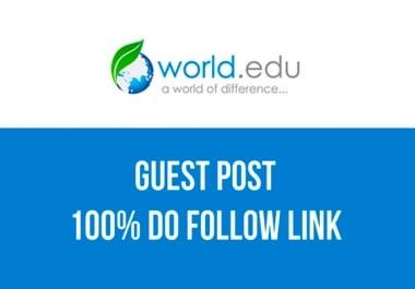 Publish A Guest Post On World EDU Blog - World. edu
