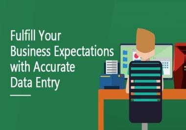 I Can do all kind of data entry work as well as copy paste work with accuracy