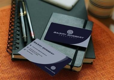 I will do professional modern minimalist business card