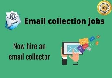 I will collect niche and location-targeted email lists clean and verified.