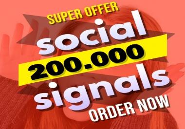 Great Top 1 Powerful Platform 200,000 SEO Social Signals Share Bookmarks Important Google Ranking