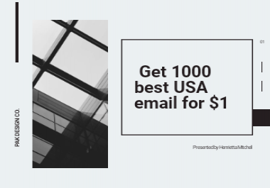 I will provide 1k best USA Fresh Email