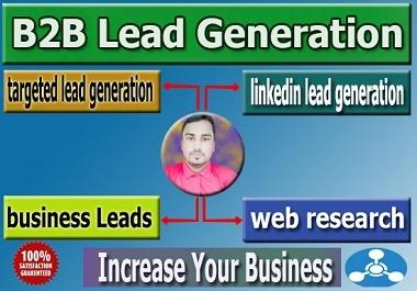 I will do 100 targeted b2b lead generation and email list