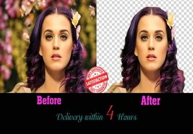 I will do any kind of professional background remove or change in 1 hour