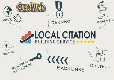Build 50 local citations to top local directories with any country