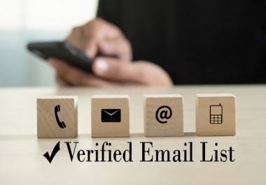 i will provide you niche based verified email list