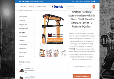 I will create affiliate marketing website and online store