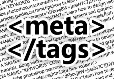 Write keyword reach meta tags for website 1 page