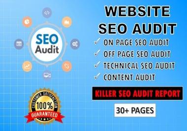 I Will Depth SEO Audit Your Website And Provide Consultant Report