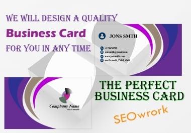 i will design stranded business card for you