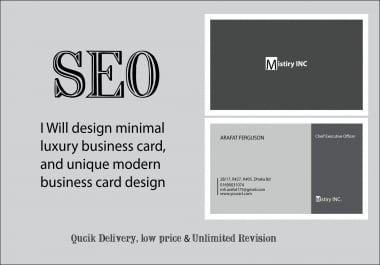 I will make stylish,  unique and professional business card for you