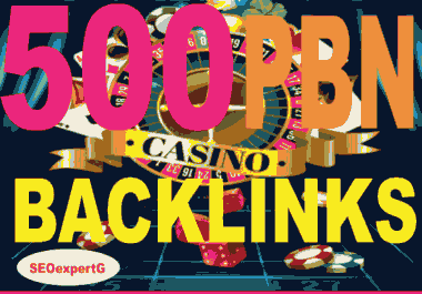 PBN - 500 Unique, Super Strong Homepage PBNs for Casino, Judibola, Poker, Gambling SBOBET High Metric