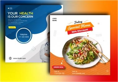 I will design an attractive social media post