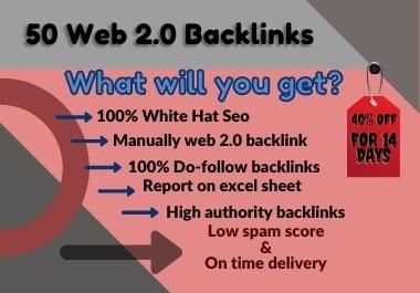 I will do 50+ Web 2.0 Dofollow Backlink's