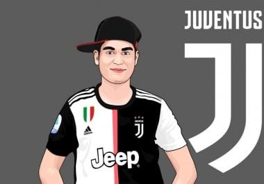 I will create your picture into cartoon