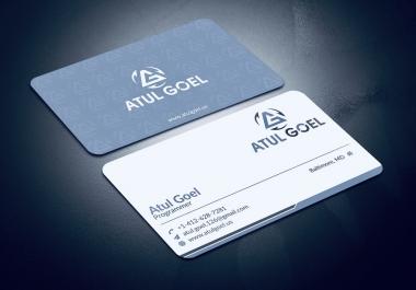 I will do modern business card design