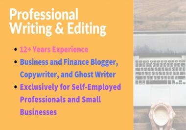 I will write a professional article or blog post