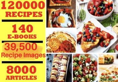 plr articles and ebooks on 120,000 recipes instantly