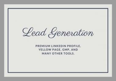 I will do any all kinds of lead generation work