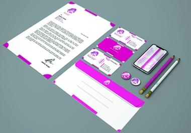 I will design minimalist Business Card and Stationery Brand Design