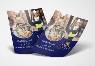 design a professional flyer,  brochure or poster