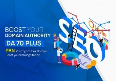 Build 1 HomePage Post DA 70 Plus PBNs