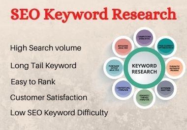 I will do SEO Keyword Research for You