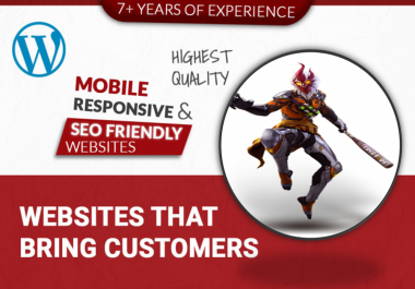 I will design and develop your website on WordPress