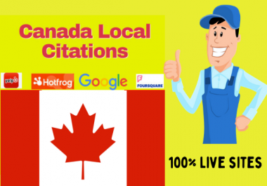 I will create best 50 canada local seo citations