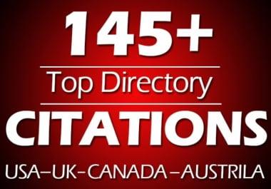I will do manually 45 local citations for usa,  uk,  canada local SEO