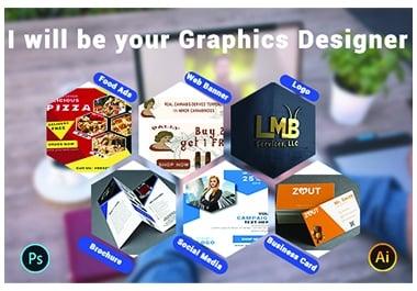 I will do all kinds of attractive graphics design work